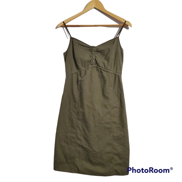 Somewhere Khaki Green Dress Size 10 - Picture 1 of 8